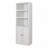 1 Doors Bookshelf with USB Port and 3 Open Shelves-816642723