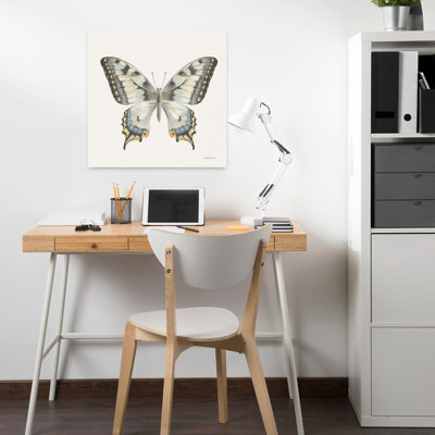 Beetles and Butterflies I Neutral Butterfly Art