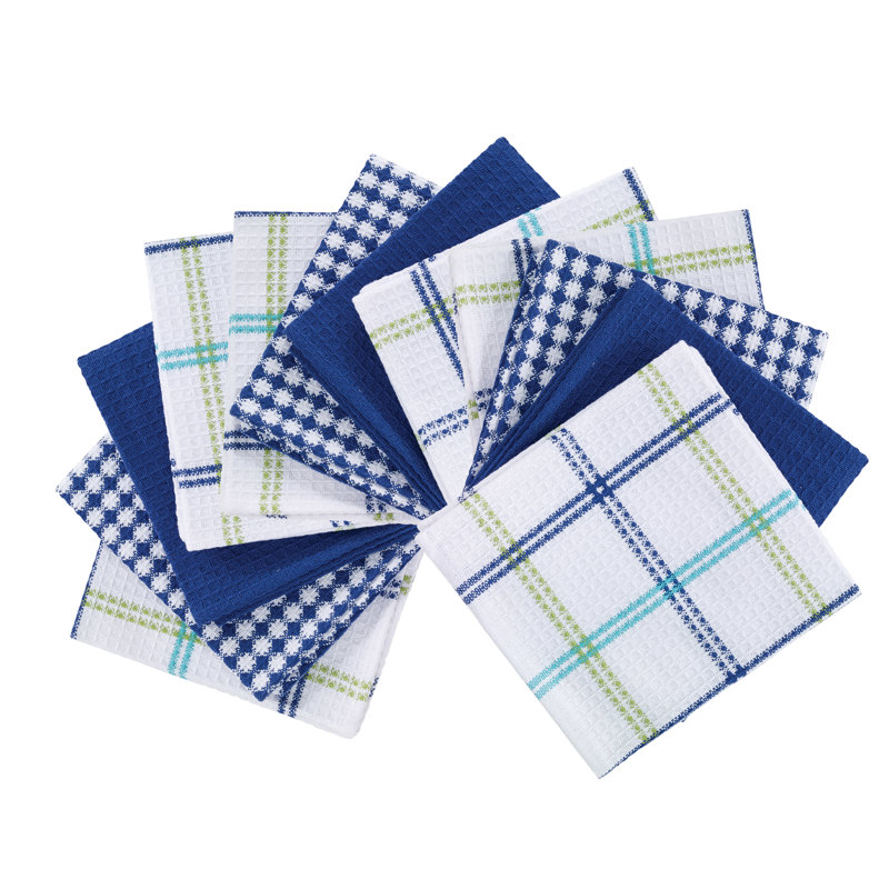T-fal Flat Waffle Kitchen Dishcloth Set, Cool