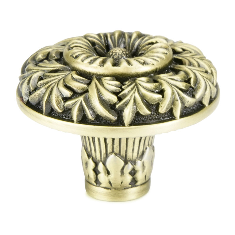 TREMONT KNOB IN PLATE, Brass