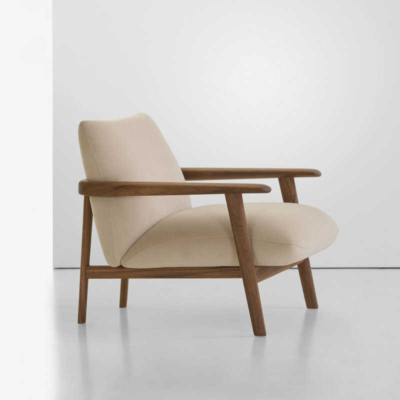 Ravel Lounge Chair, Modest - Saltwater, Ash M71