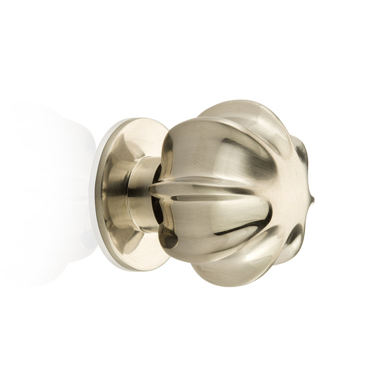 Poignée fantaisie Jeffrey, Nickel brossé, H 1,5 po x l 1,48 po x P 1,48 po