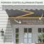 JolyDale Polyester Cover Retractable Patio Awning-129912404