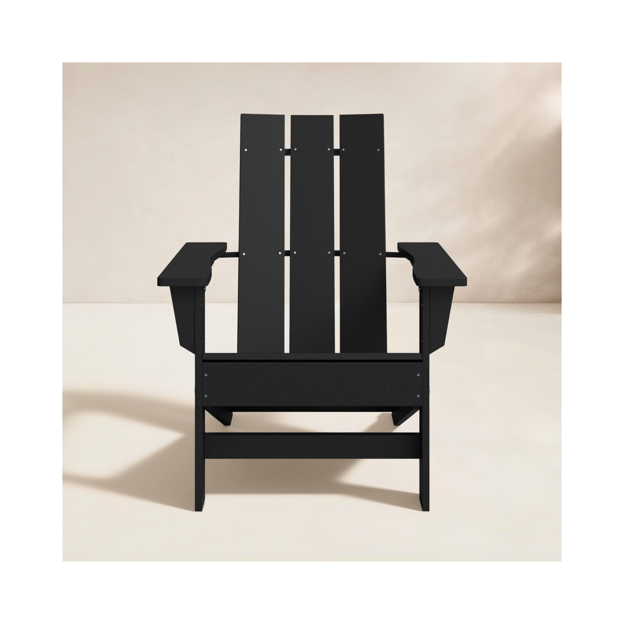 Ratcliff All-Weather HDPE Adirondack Chair, Black