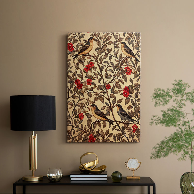 WM MORRIS Series LXXX  -Premium Gallery Wrapped Canvas -Ready to Hang, H 36 po x l 24 po