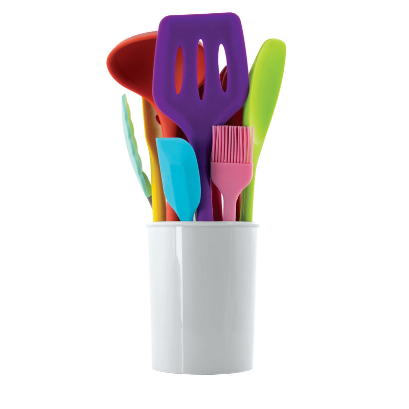 MegaChef Multi-Color 12-Piece Silicone Cooking Utensil Set