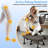 Ergonomic Kneeling Chair - Adjustable Cross-Legged Office Chair with 360° Footrest, PU Leather Seat & Wheels for Active Sitting, Home Office, ADHD & Meditation, Brown-848884587