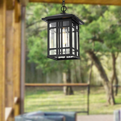 Almaha 12 inch Outdoor Pendant in Black