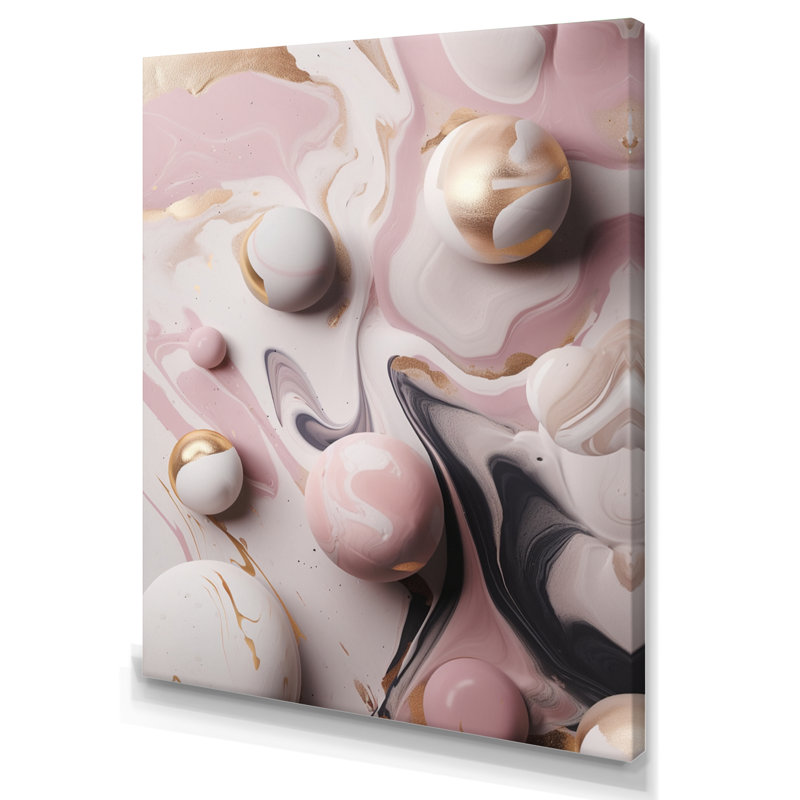Marbre massif, œuvre d'art I - salon abstrait en marbre, H 20 po x l 12 po x P 1 po, Toile tendue