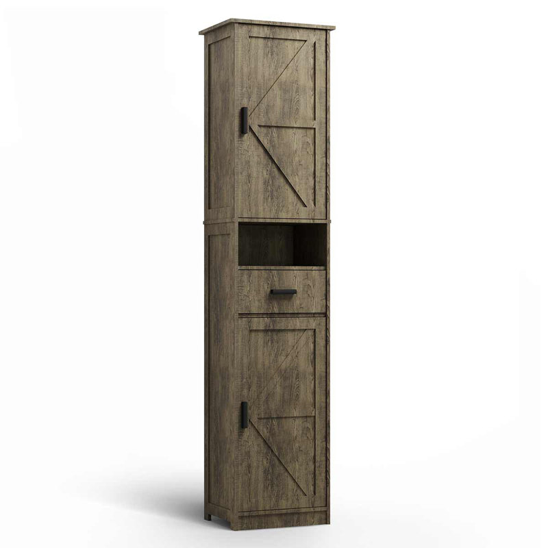 Armoire de rangement pour salle de bain, Gris