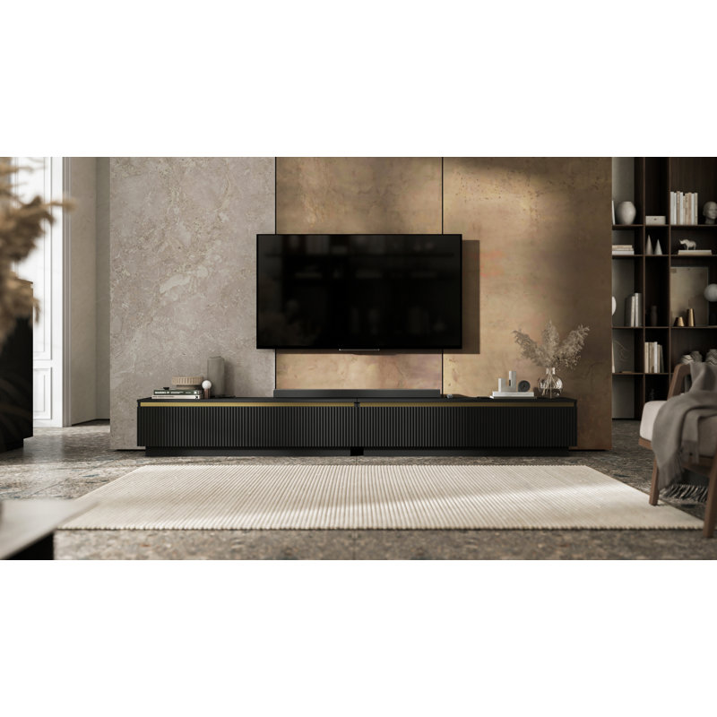 SELENE TV STAND, Matte Black