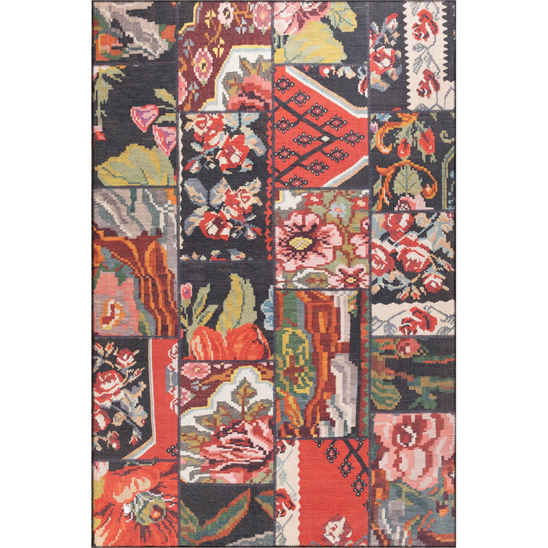 Luxurious Area Rug, 6.9 x 10.2 Feet, 100% Polyester, 1850 g/m² | Soft Pile Height: 0.16 Inches | Eco-Friendly Recycled Poly Cotton Backing | Machine Carpet, Easy to Maintain, Perfect for Living Room & Bedroom Décor