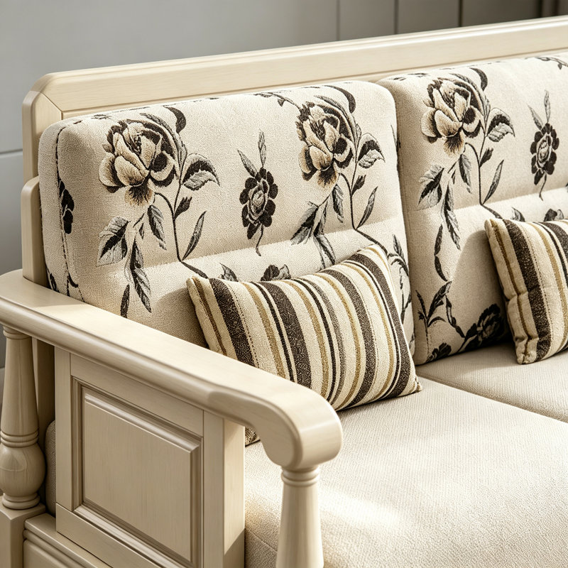 Canapé luxueux en tissu léger de style américain