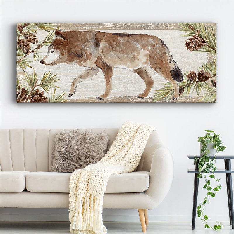 Toile tendue rustique avec collection D-Gallery, H 24 po x l 60 po x P 1,5 po
