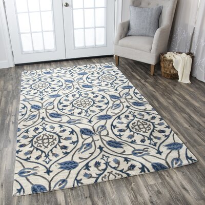 Chuperosa Hand-Tufted Wool Ivory Area Rug -  Alcott HillÂ®, 38A44AEC6EF6428B929EB63FBFEEEB6F