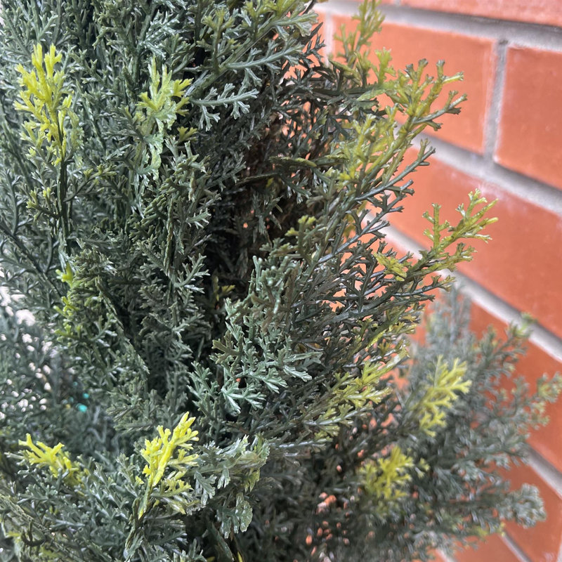 Artificial Cedar Cypress Confier Trees 120cm Faux Cedar Tree in Pot Liner