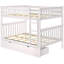 Lit superposé standard en bois massif à 2 tiroirs Streamline par Harriet Bee-877404653-877404652