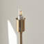 Burley Rechargeable Floor light Base finished in Br Aged Brass