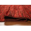 Tapis oriental marocain en laine rouge fait à la main 5 x 7
