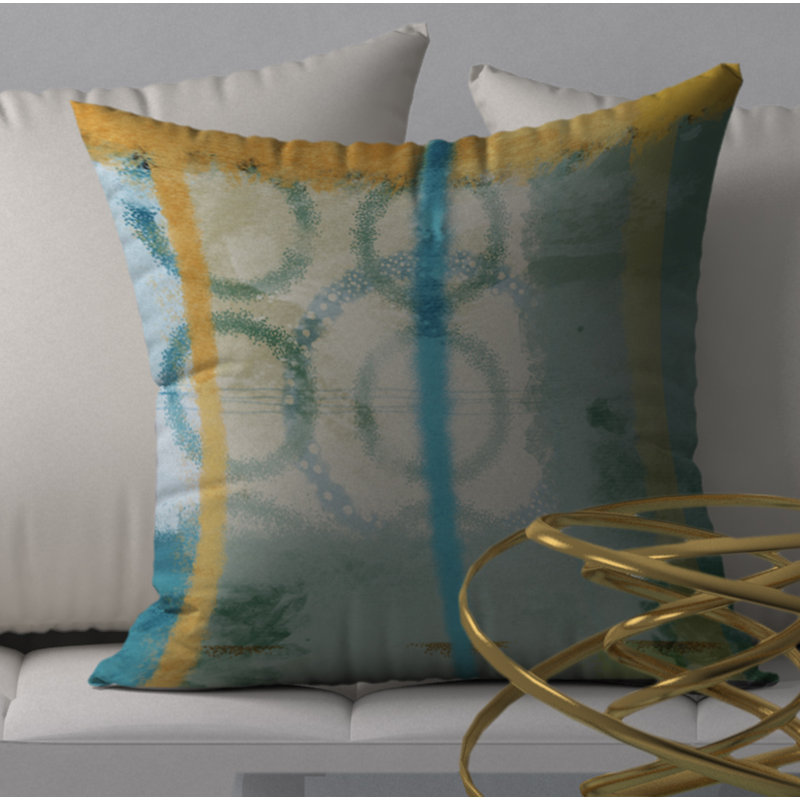 Housse de coussin décorative carrée de style savoir-faire, 18 po x 18 po