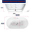 63'' x 28.39'' Freestanding Soaking Acrylic Bathtub