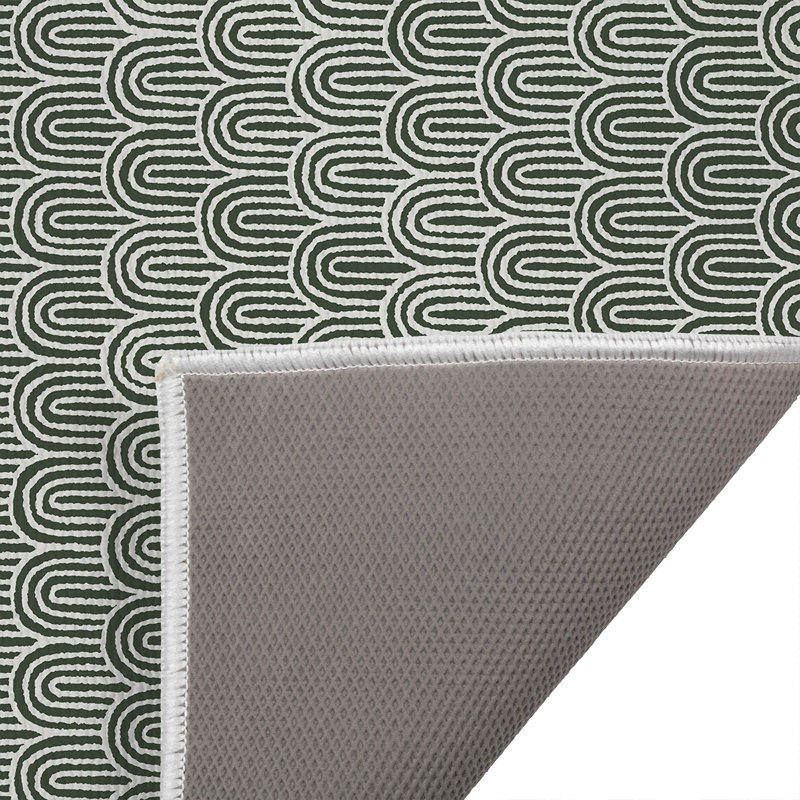Paillasson Rolling Hills, L 17 po x L 24 po, Chimichurri / vert