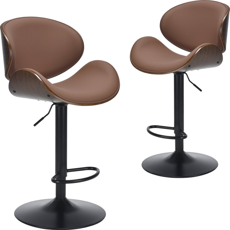 Tabourets de bar pivotants réglables de qualité supérieure, similicuir, design moderne pour la cuisine à domicile
