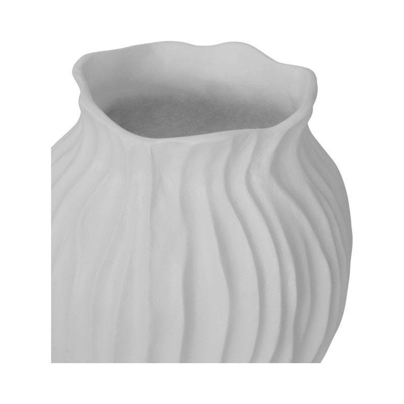 Adria 18In Vessel White, 18" H x 13" W x 13" D