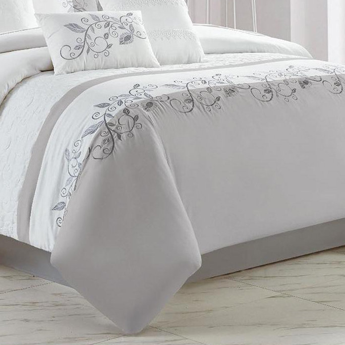 Ensemble d'édredon en microfibre 7 pièces Hesher