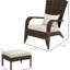 Paire de chaises blanc crème - Sièges d'extérieur confortables pour tout espace avec dossier haut, siège spacieux et patio. Cour arrière. Dossier haut. Toutes saisons