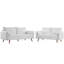 Revive Upholstered Fabric Sofa And Loveseat Set In Beige-501374428