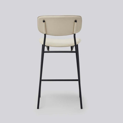 Albert Upholstered Counter Stool with Metal Frame