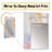 Timeless Moments In Pastel Pink Yellow And Blue I - Abstract Painting Unique Mirror, Modern Large Wall Mirror, Printed Metal Art-1235536695