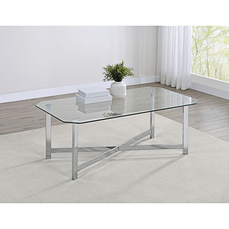 Table basse en verre