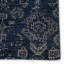 Azuma Hand Knotted Wool Geometric Area Rug in Dark Blue/Light Gray-1523411811
