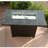 Alaira Rectangle Steel Propane Smokeless Fire Pit