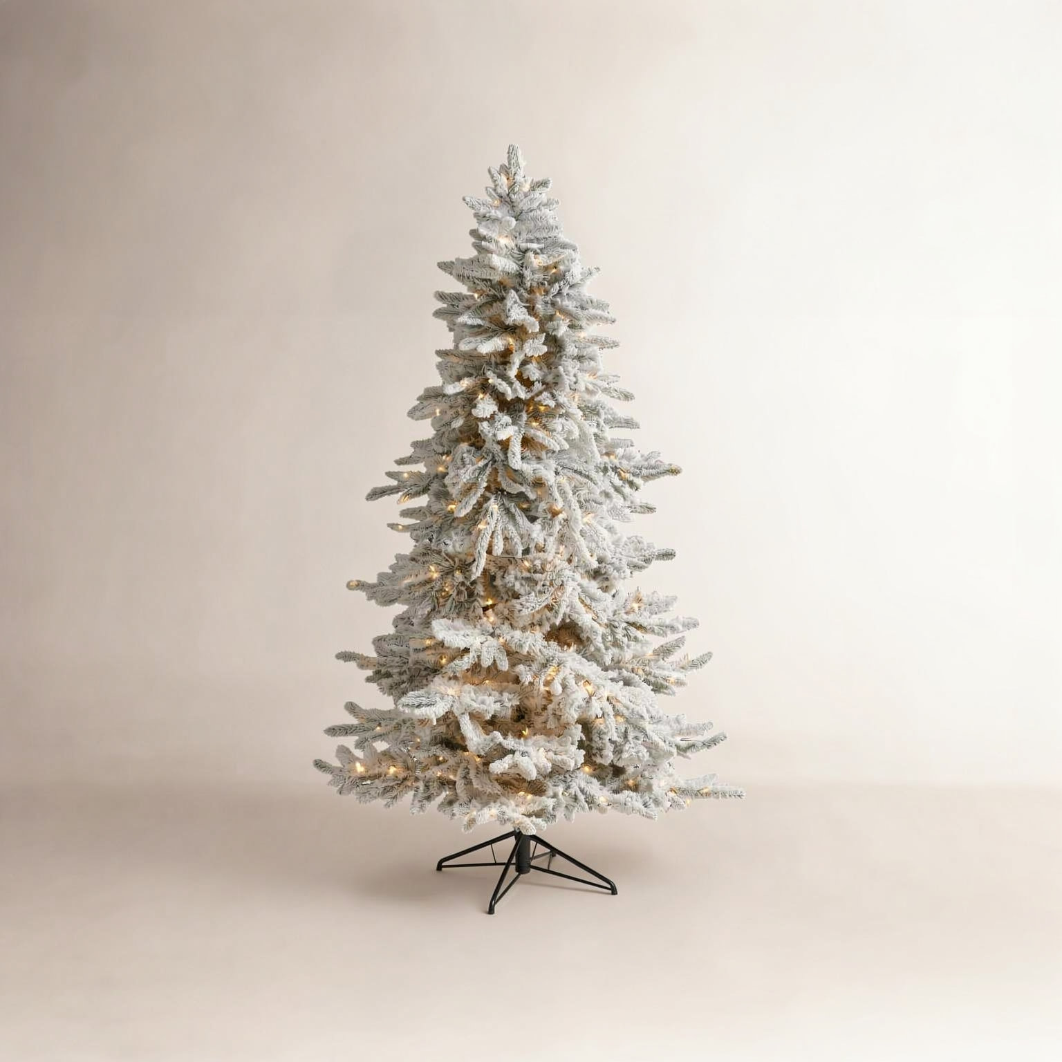 Lighted Artificial Christmas Tree, 6.5' H