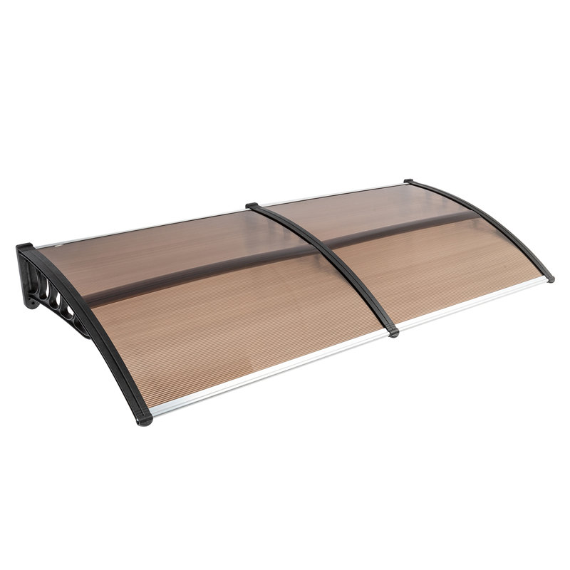 78.74"×39.37"×9.84" Door & Window Rain Cover – Rain/sun Protection Easy Install For Home Doorway/window Exterior Decor, Brown