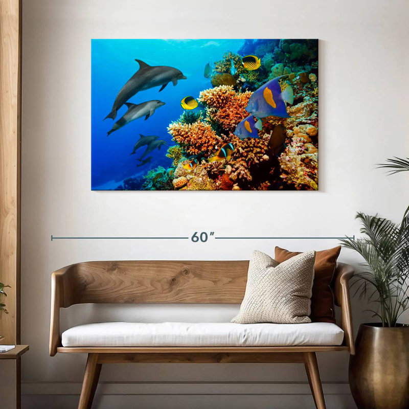 Reef Sea Life, 30" H x 45" W