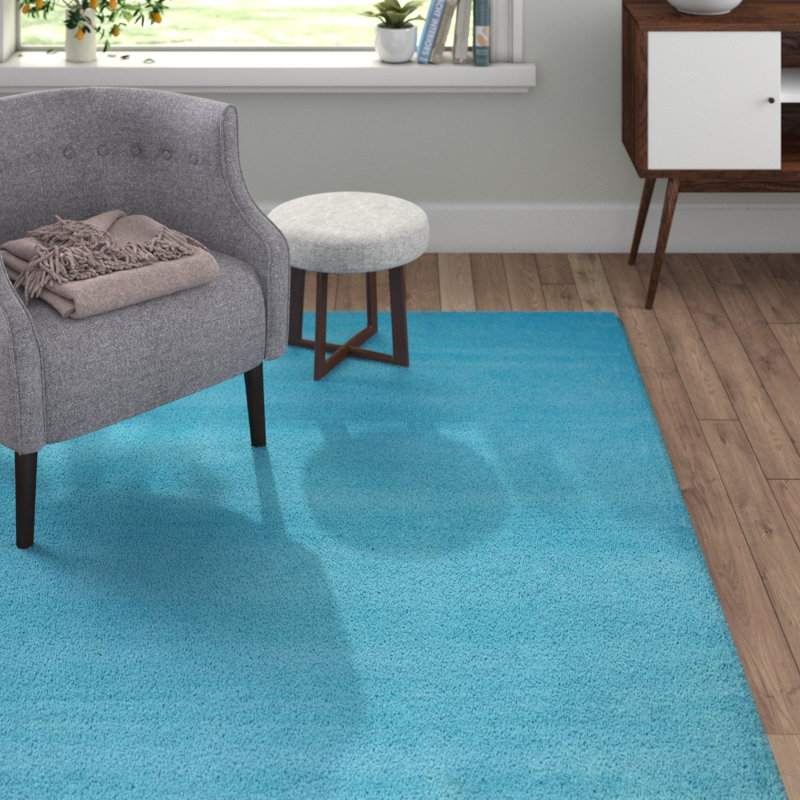 Happy Solid Colour Area Rug, 65 x 135 cm