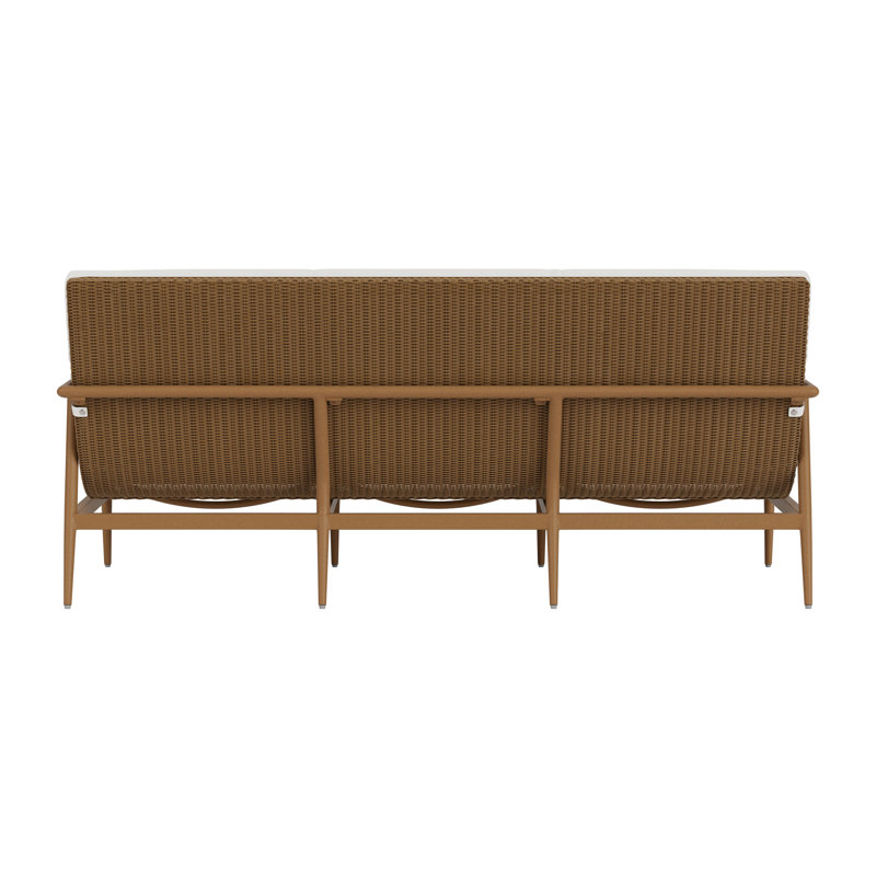 Outdoor 3 - Seat Patio Sofa, Matte White