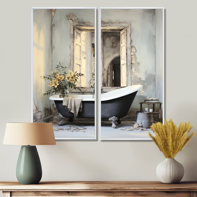 «Bath Bath» de Tranquillity III - grande blanchisserie, art mural 2 panneaux