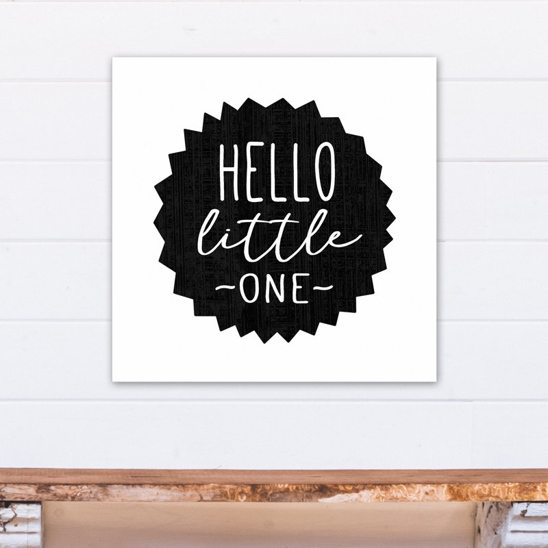 Art sur toile hello little one Macomber, H 24 po x l 24 po x P 1,25 po, Toile tendue