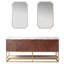Meuble-lavabo double autoportant avec comptoir Mahon 72-916613569-916705592