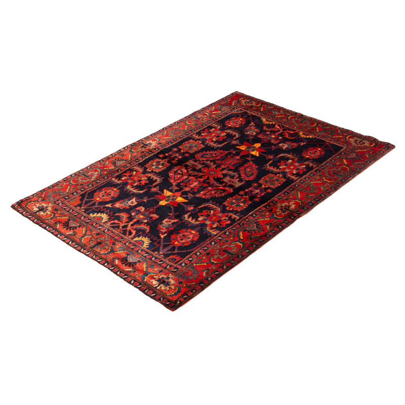 Tapis bleu marine Andelz 4 pi 5 po x 6 pi 11 po