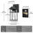 Outdoor Wall Lantern, Exterior Waterproof Wall Sconce Light Fixture, Anti-Rust Black Wall Mount Lighting with Seeded Glass Shade