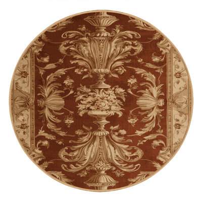 Machine Washable French Brown Area Rug