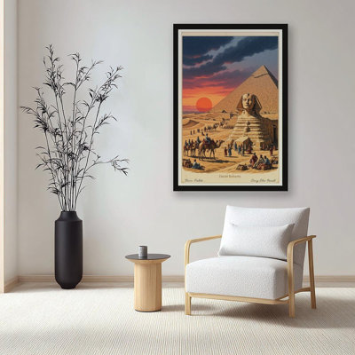 Canvas Wall Art Ancient Eygpt Scene Vintage Poster Print Home Decor