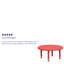 Table d'activités ronde Goddard 33 po en plastique, hauteur réglable - Table scolaire pour 4 personnes-7165832-7165833