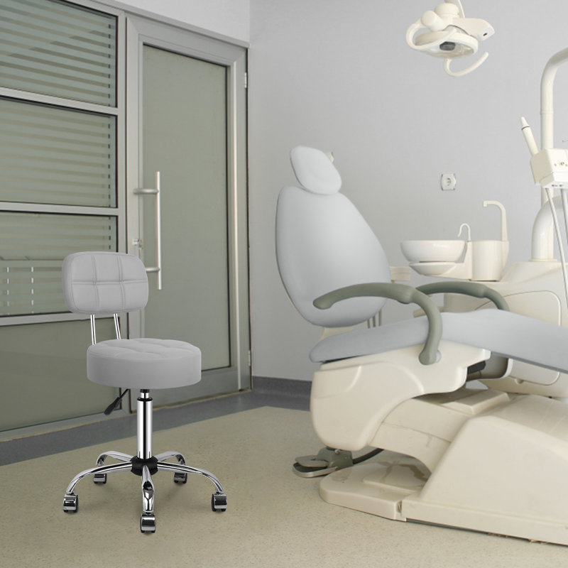 Tabouret de laboratoire à hauteur ajustable, gris